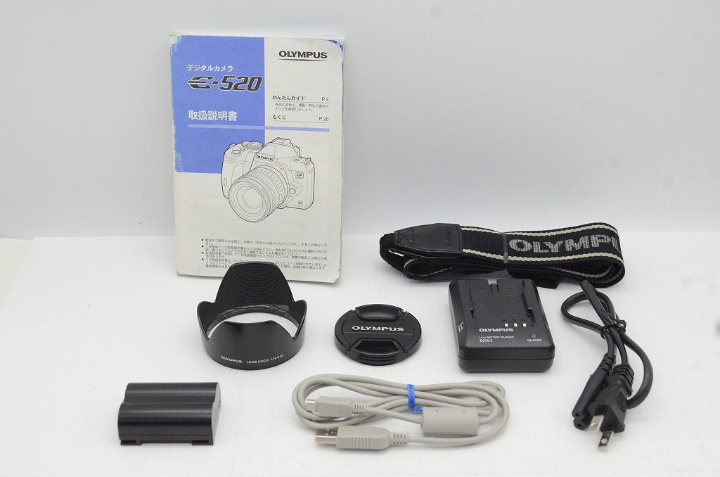 良品 OLYMPUS E-520 + ZUIKO DIGITAL ED 14-42mm F3.5-5.6 レンズキット デジタル一眼レフ 250623l