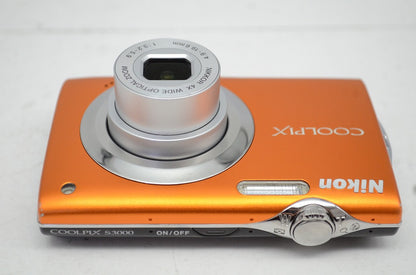 Nikon ニコン COOLPIX S3000 オレンジ コンパクトデジタルカメラ 251022i