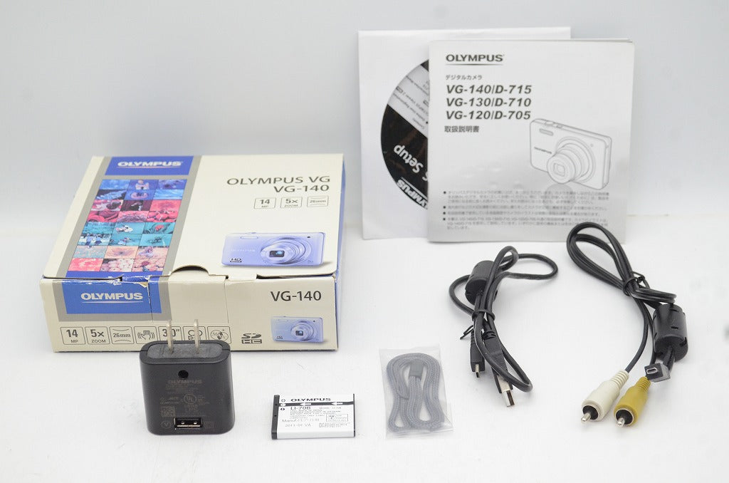 訳あり品 OLYMPUS オリンパス VG-140 コンパクトデジタルカメラ シルバー 元箱付 250623i