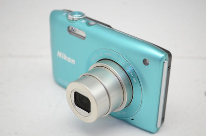 美品 Nikon ニコン COOLPIX S3300 ミントグリーン コンパクトデジタルカメラ 251022k