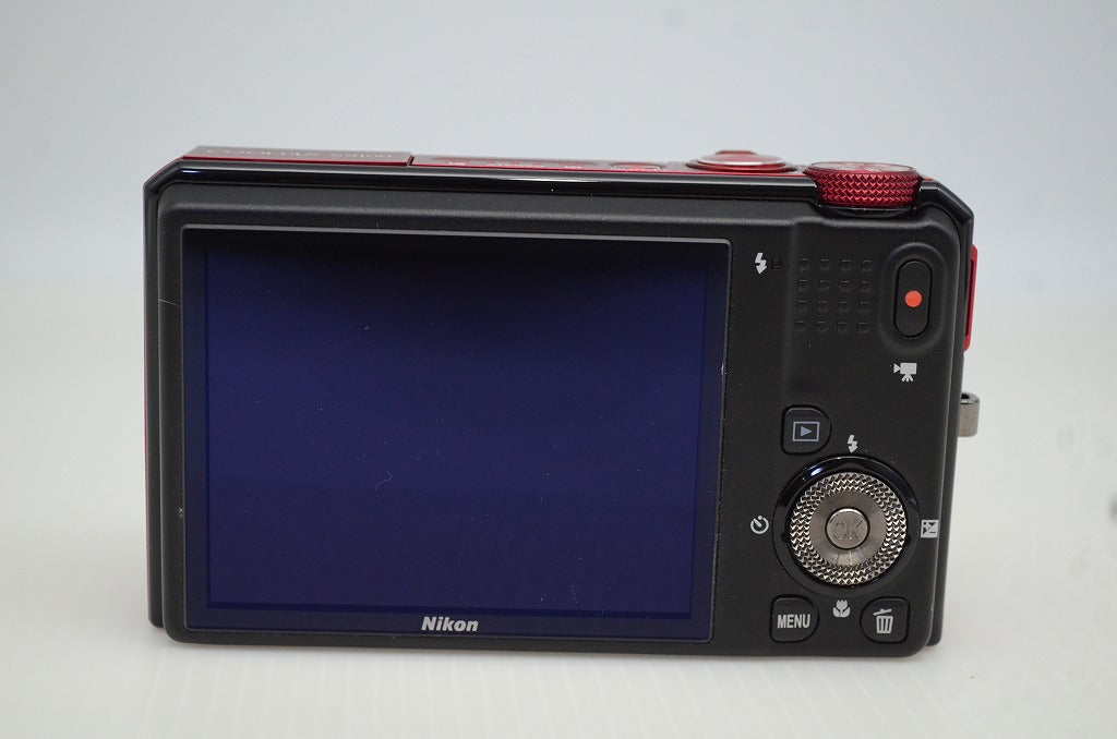 美品 Nikon ニコン COOLPIX S9100 コンパクトデジタルカメラ グロリアスレッド 元箱付 251023a