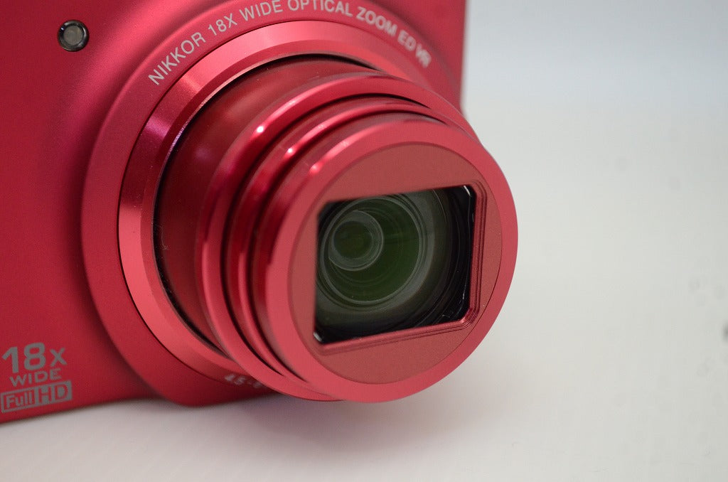 美品 Nikon ニコン COOLPIX S9100 コンパクトデジタルカメラ グロリアスレッド 元箱付 251023a