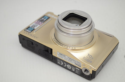 美品 Nikon ニコン COOLPIX S8100 コンパクトデジタルカメラ ゴールド 元箱付 251022j
