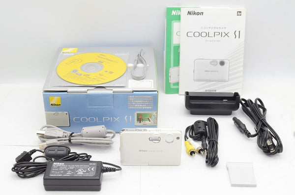 美品 Nikon ニコン COOLPIX S1 コンパクトデジタルカメラ ホワイト 元箱付 241122a