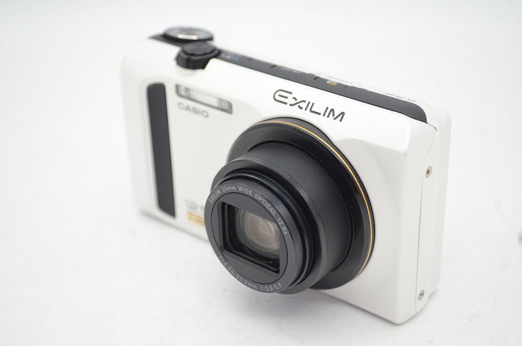 良品 CASIO カシオ EXILIM EX-ZR100 コンパクトデジタルカメラ ホワイト 元箱付 250630g