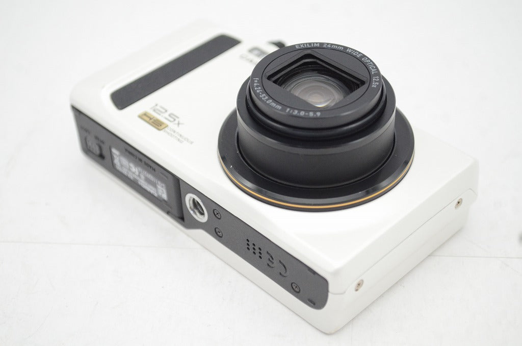 良品 CASIO カシオ EXILIM EX-ZR100 コンパクトデジタルカメラ ホワイト 元箱付 250630g