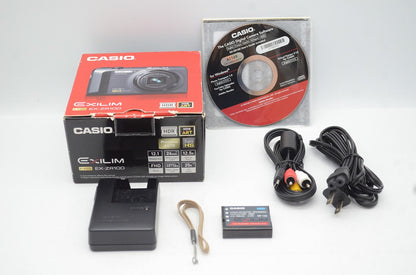 良品 CASIO カシオ EXILIM EX-ZR100 コンパクトデジタルカメラ ホワイト 元箱付 250630g