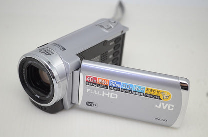 良品 JVC ケンウッド Everio GZ-EX270 デジタルビデオカメラ シルバー 元箱付 251023f