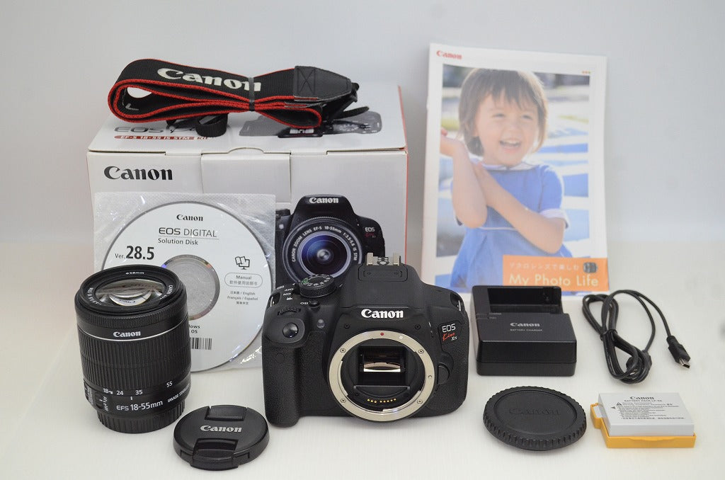 美品 Canon キヤノン EOS Kiss X7i ボディ + EF-S 18-55mm F3.5-5.6 IS STM デジタル一眼レフカメラ 元箱付 251027e
