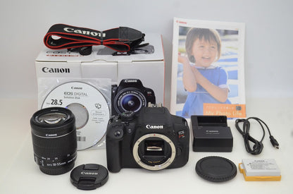 美品 Canon キヤノン EOS Kiss X7i ボディ + EF-S 18-55mm F3.5-5.6 IS STM デジタル一眼レフカメラ 元箱付 251027e