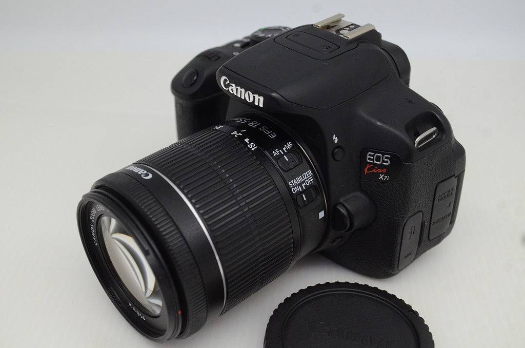 美品 Canon キヤノン EOS Kiss X7i ボディ + EF-S 18-55mm F3.5-5.6 IS STM デジタル一眼レフカメラ 元箱付 251027e