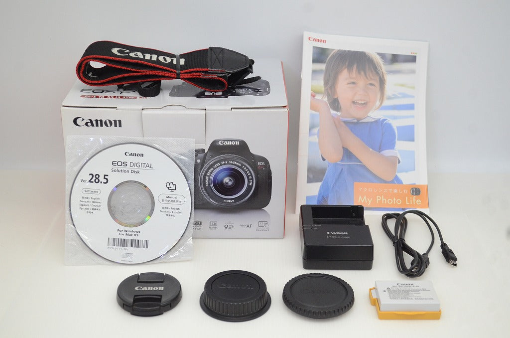 美品 Canon キヤノン EOS Kiss X7i ボディ + EF-S 18-55mm F3.5-5.6 IS STM デジタル一眼レフカメラ 元箱付 251027e