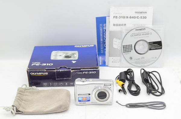 美品 OLYMPUS オリンパス CAMEDIA FE-310 コンパクトデジタルカメラ 元箱付 241202f