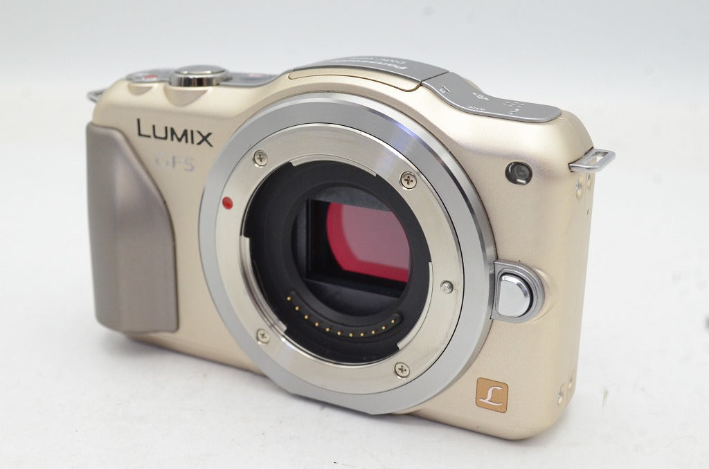 良品 Panasonic パナソニック LUMIX DMC-GF5 ボディ ミラーレス一眼カメラ ゴールド 元箱付 250711c