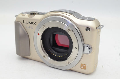 良品 Panasonic パナソニック LUMIX DMC-GF5 ボディ ミラーレス一眼カメラ ゴールド 元箱付 250711c