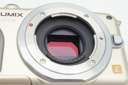 良品 Panasonic パナソニック LUMIX DMC-GF5 ボディ ミラーレス一眼カメラ ゴールド 元箱付 250711c