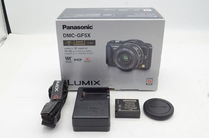 良品 Panasonic パナソニック LUMIX DMC-GF5 ボディ ミラーレス一眼カメラ ゴールド 元箱付 250711c