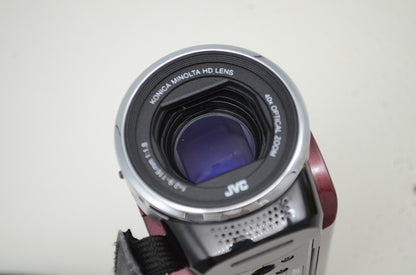 良品 JVC ケンウッド Everio GZ-E117 デジタルビデオカメラ レッド 元箱付 251030m