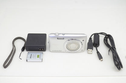 良品 Nikon ニコン COOLPIX S3400 コンパクトデジタルカメラ シルバー 251030v