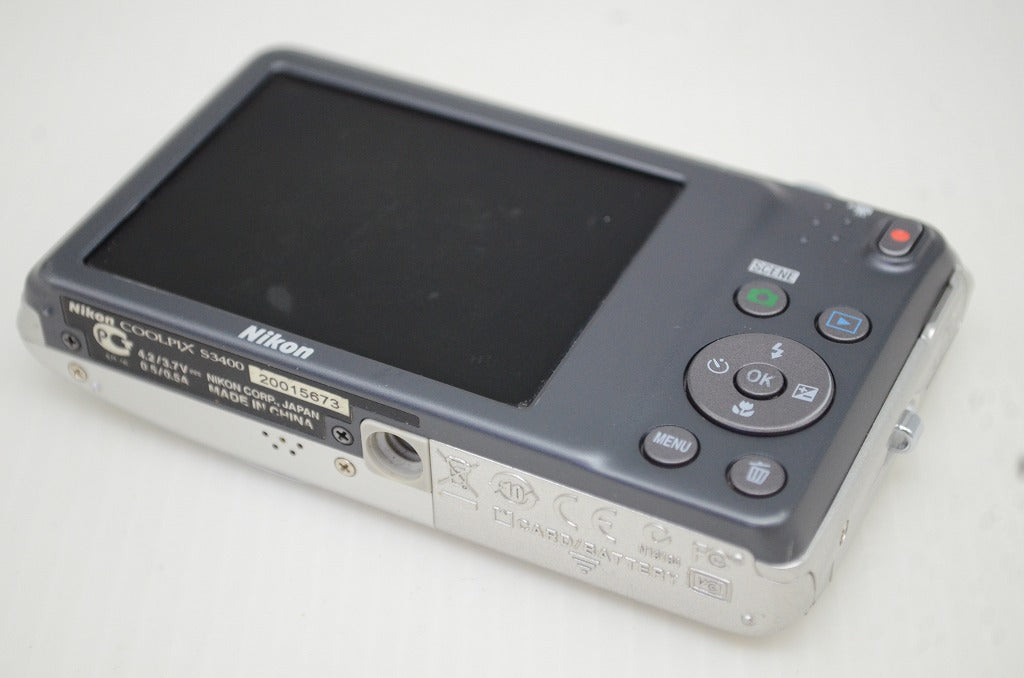 良品 Nikon ニコン COOLPIX S3400 コンパクトデジタルカメラ シルバー 251030v
