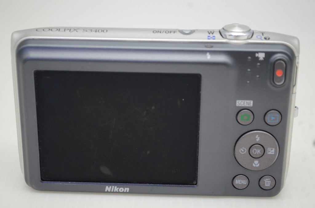 良品 Nikon ニコン COOLPIX S3400 コンパクトデジタルカメラ シルバー 251030v
