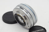 美品 OLYMPUS M.ZUIKO DIGITAL ED 14-42mm F3.5-5.6 EZ マイクロフォーサーズ シルバー 250714ma