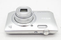 美品 Nikon ニコン COOLPIX S3600 コンパクトデジタルカメラ クリスタルシルバー 元箱付 250728b
