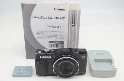 訳あり品 Canon キヤノン PowerShot SX700 HS コンパクトデジタルカメラ ブラック 251031z