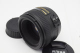 良品 Nikon ニコン AF-S NIKKOR 50mm F1.4G 単焦点レンズ フード付 241207r