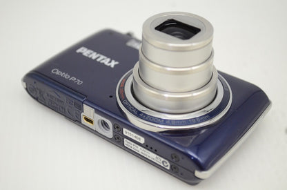 美品 PENTAX ペンタックス Optio P70 コンパクトデジタルカメラ ダークブルー 251031am