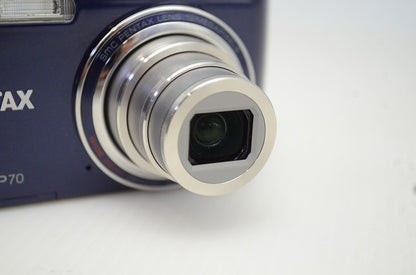 美品 PENTAX ペンタックス Optio P70 コンパクトデジタルカメラ ダークブルー 251031am