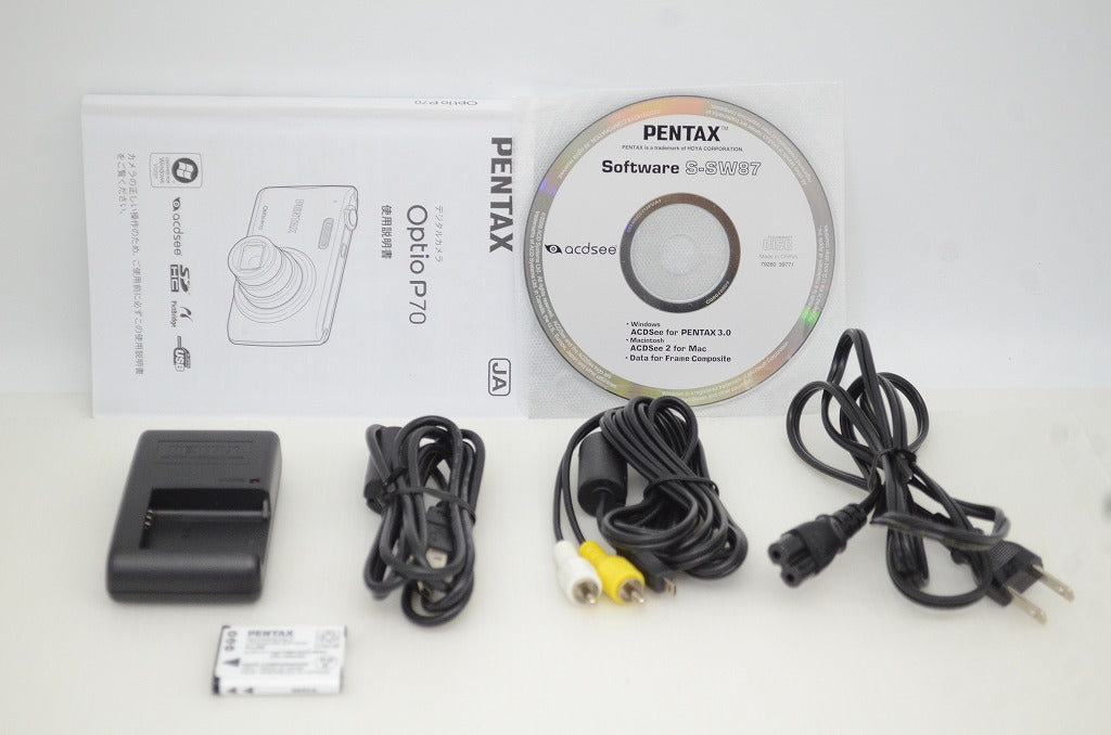 美品 PENTAX ペンタックス Optio P70 コンパクトデジタルカメラ ダークブルー 251031am