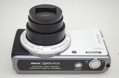 美品 PENTAX ペンタックス Optio VS20 コンパクトデジタルカメラ ブリリアントホワイト 251023l