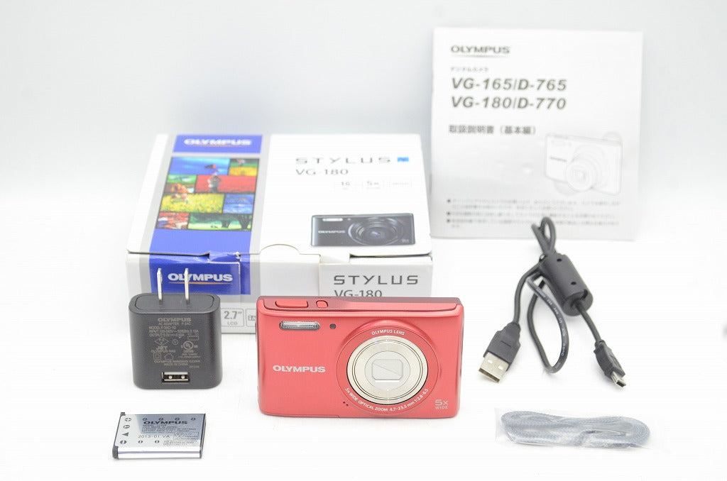 良品 OLYMPUS オリンパス STYLUS VG-180 コンパクトデジタル