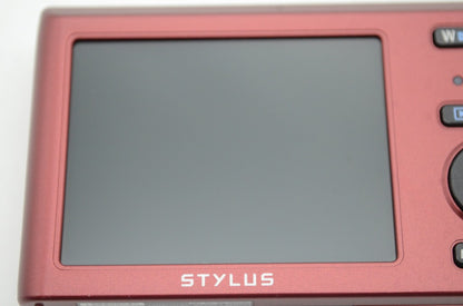 良品 OLYMPUS オリンパス STYLUS VG-180 コンパクトデジタルカメラ レッド 元箱付 250804e