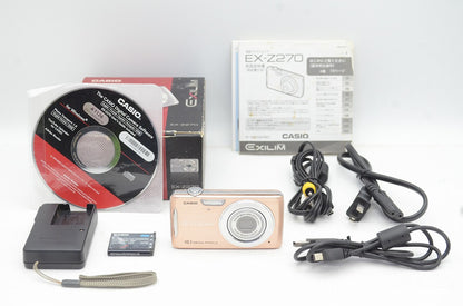 CASIO カシオ EXILIM EX-Z270 コンパクトデジタルカメラ ピンク 元箱付 250804c