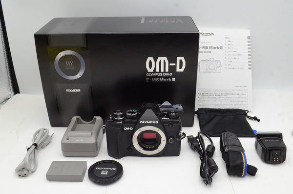 良品 OLYMPUS オリンパス OM-D E-M5 Mark III ボディ ミラーレス一眼カメラ ブラック 元箱付 241216s