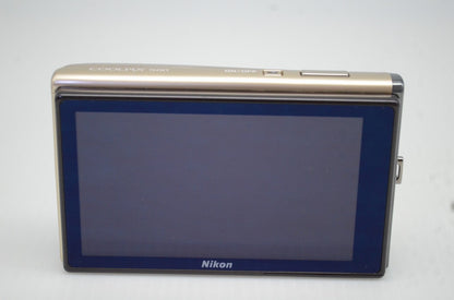 美品 Nikon ニコン COOLPIX S60 コンパクトデジタルカメラ ゴールド 251031al