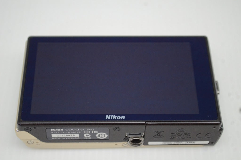 美品 Nikon ニコン COOLPIX S60 コンパクトデジタルカメラ ゴールド 251031al
