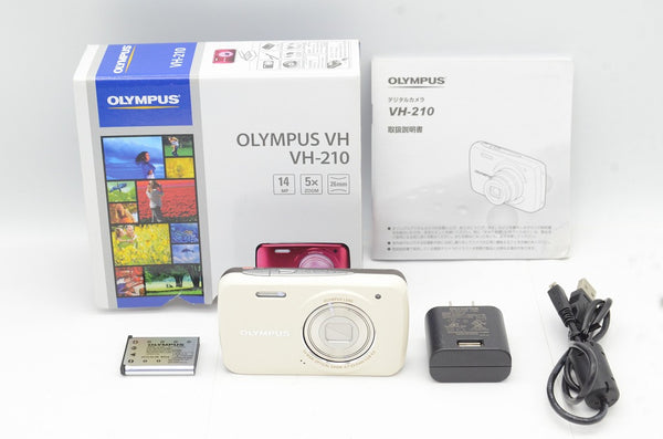 OLYMPUS オリンパス VH-210 コンパクトデジタルカメラ ホワイト 元箱付 241214c