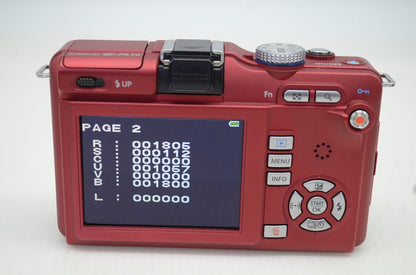 美品 OLYMPUS PEN Lite  E-PL1s ボディ + M.ZUIKO DIGITAL 14-42mm II レンズキット ミラーレス レッド 元箱付 251028m