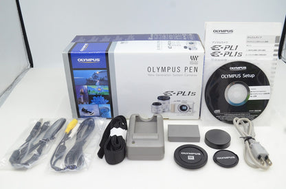 美品 OLYMPUS PEN Lite  E-PL1s ボディ + M.ZUIKO DIGITAL 14-42mm II レンズキット ミラーレス レッド 元箱付 251028m