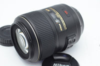 美品 Nikon ニコン AF-S VR MICRO NIKKOR 105mm F2.8G IF ED 単焦点レンズ 元箱付 241214b