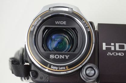 良品 SONY ソニー Handycam HDR-CX560V デジタルビデオカメラ ブラウン ポーチ付 251031a