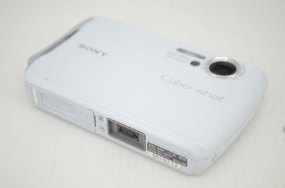 良品 SONY ソニー Cyber-shot DSC-T11 コンパクトデジタルカメラ ホワイト 251101af