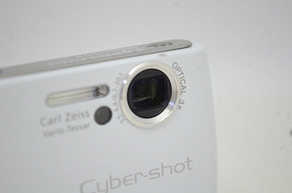 良品 SONY ソニー Cyber-shot DSC-T11 コンパクトデジタルカメラ ホワイト 251101af