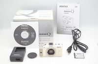 良品 PENTAX ペンタックス Q ボディ ミラーレス一眼カメラ ホワイト 元箱付 250820am