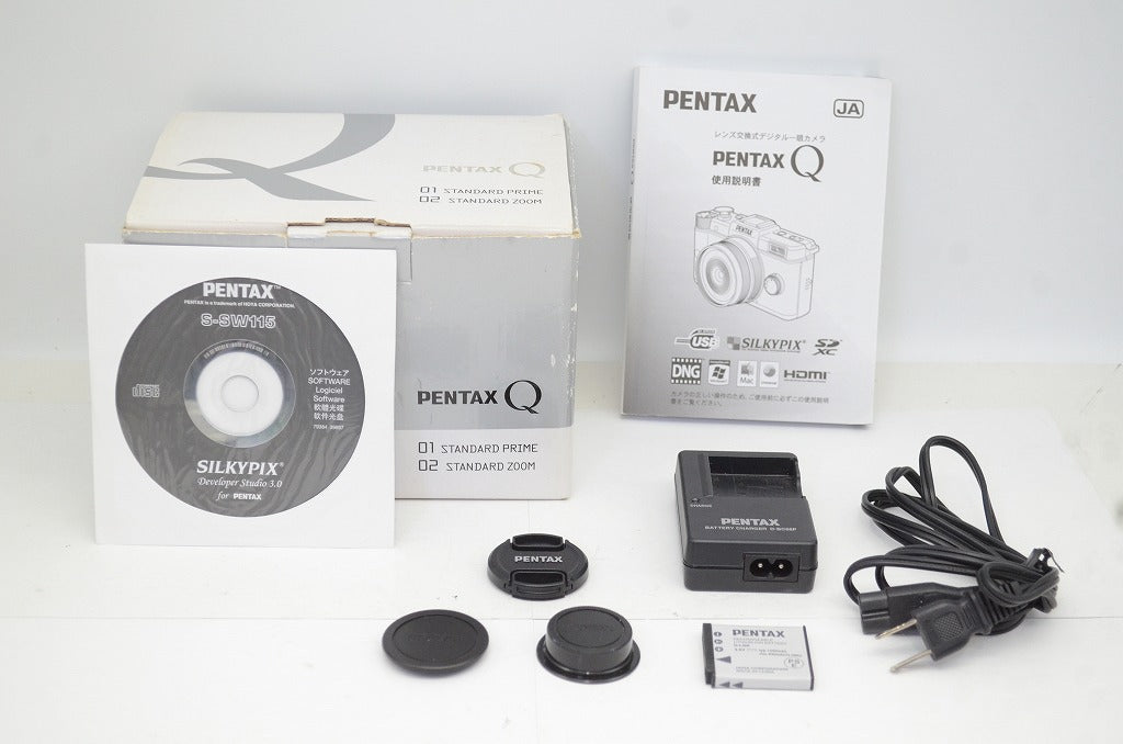 良品 PENTAX Q ズームレンズキット 標準ズーム 02 STANDARD ZOOM ミラーレス 元箱付 250820ma