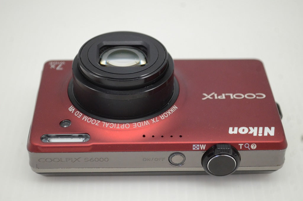 良品 Nikon ニコン COOLPIX S6000 コンパクトデジタルカメラ レッド 元箱付 251031aa