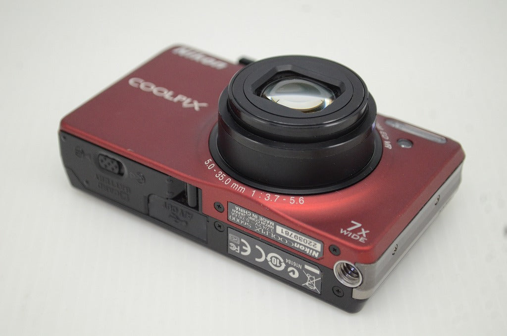 良品 Nikon ニコン COOLPIX S6000 コンパクトデジタルカメラ レッド 元箱付 251031aa